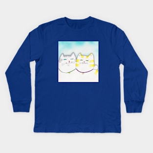 BFF Kitties Kids Long Sleeve T-Shirt